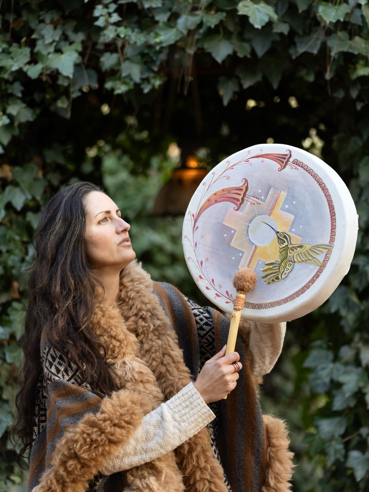 Misty with ceremonial drum